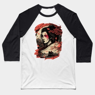 Fantasy abstract asian woman Baseball T-Shirt